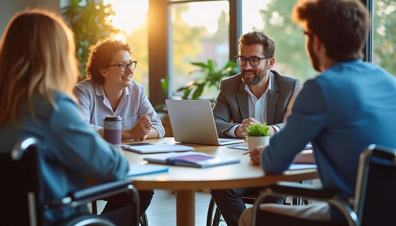 Illustration: Fonctionnement du recrutement en entreprise adaptée