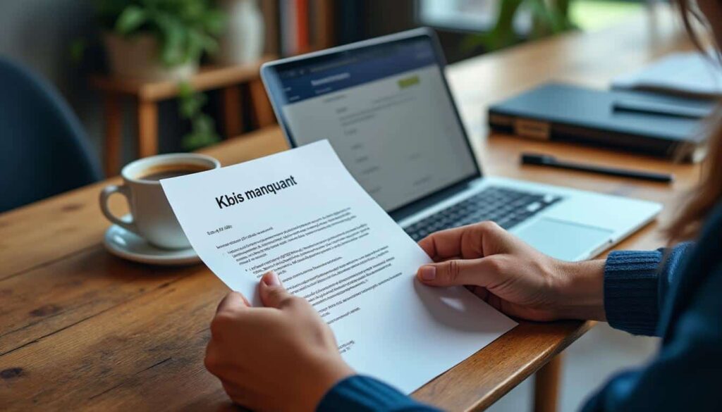 Dossier d’immatriculation : que faire en cas d’absence du Kbis à la réception ?